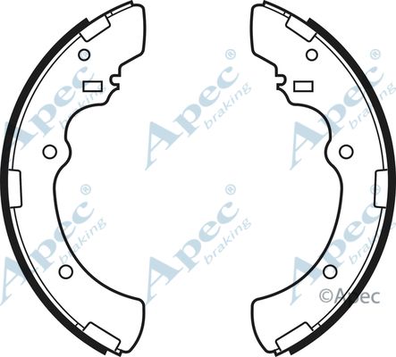 APEC BRAKING Комплект тормозных колодок SHU464